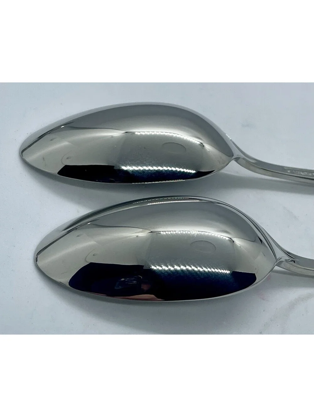 (2) Lenox DEBUT 18/8 Stainless Japan Kirk Stieff Collection Place Spoon Lot ~7”